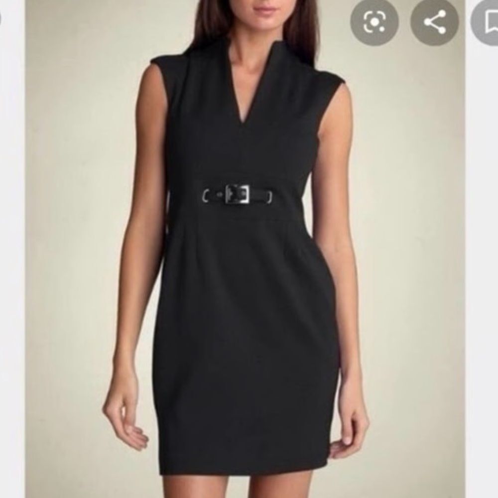 Trina Turk Elegant Black Sleeveless Dress -Size 0 (A105)